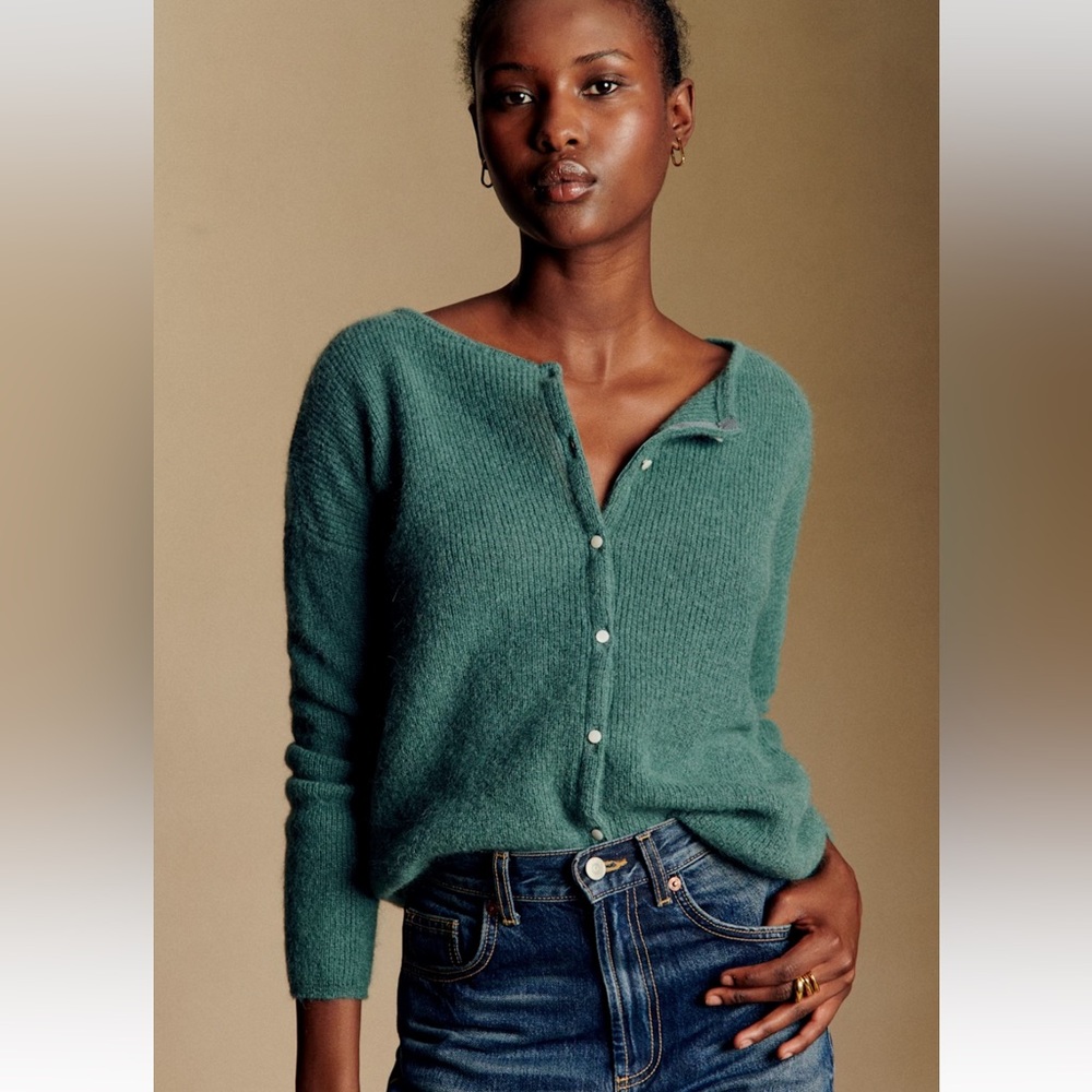Sezane Gaspard Cardigan Sauge - Size L